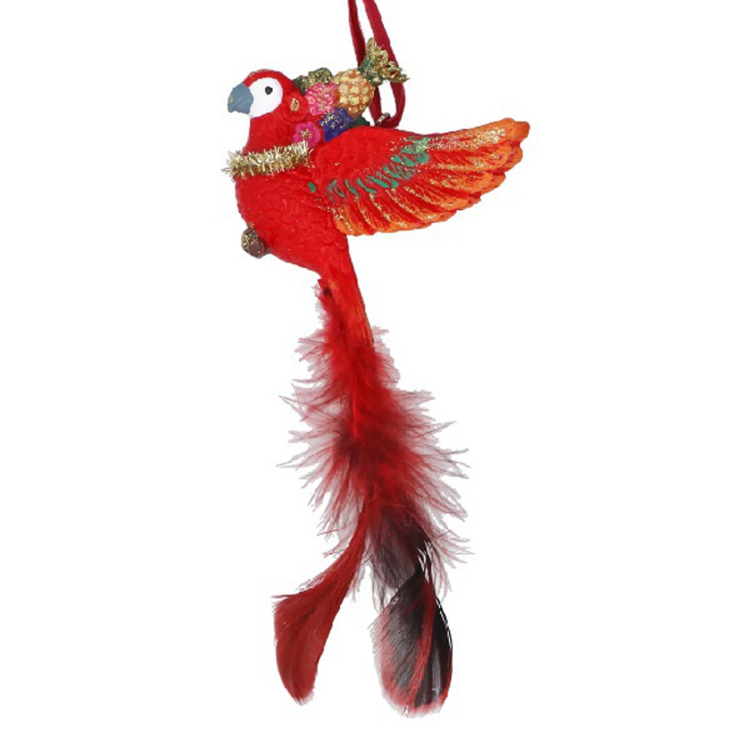 Resin Fantasia Parrot, Red 10cm *ETA Nov image 0